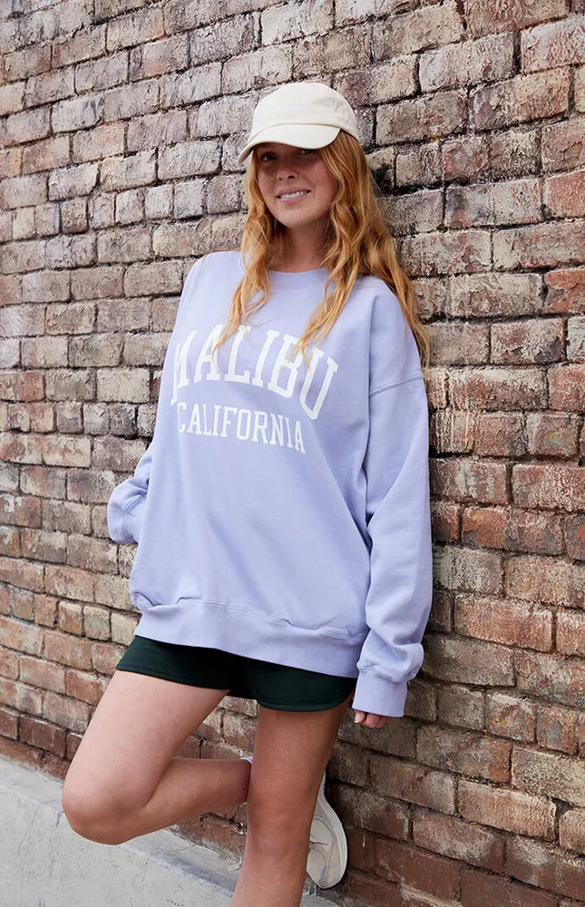 John Galt Light Blue Malibu Crew Neck Sweatshirt Mall of America