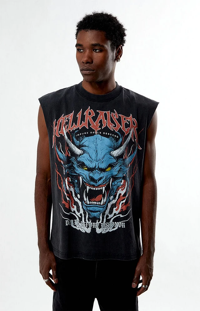 Pacsun Hellraiser Vintage Cutoff T-Shirt | Arden Fair