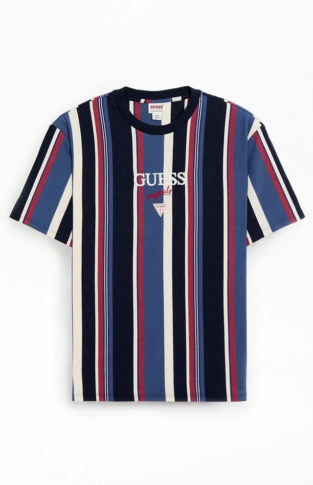 GUESS Originals Vertical Striped T-Shirt | Liberty Center