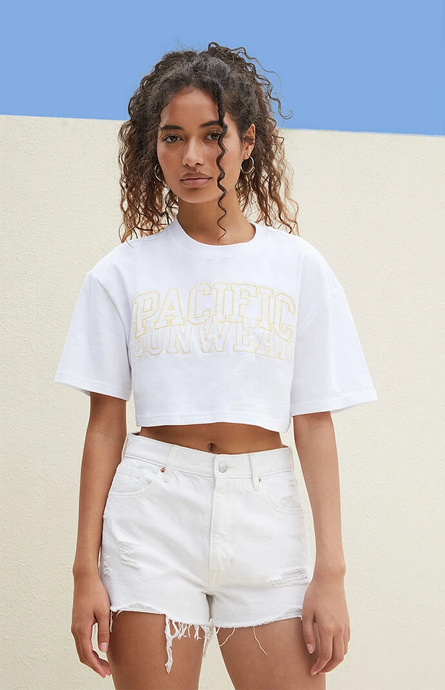 White ripped denim shorts womens on sale