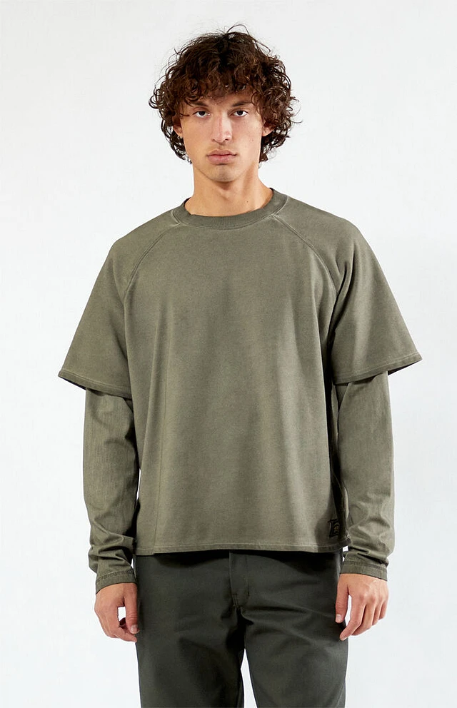 Guess roy flc crew neck sweatshirt outlet