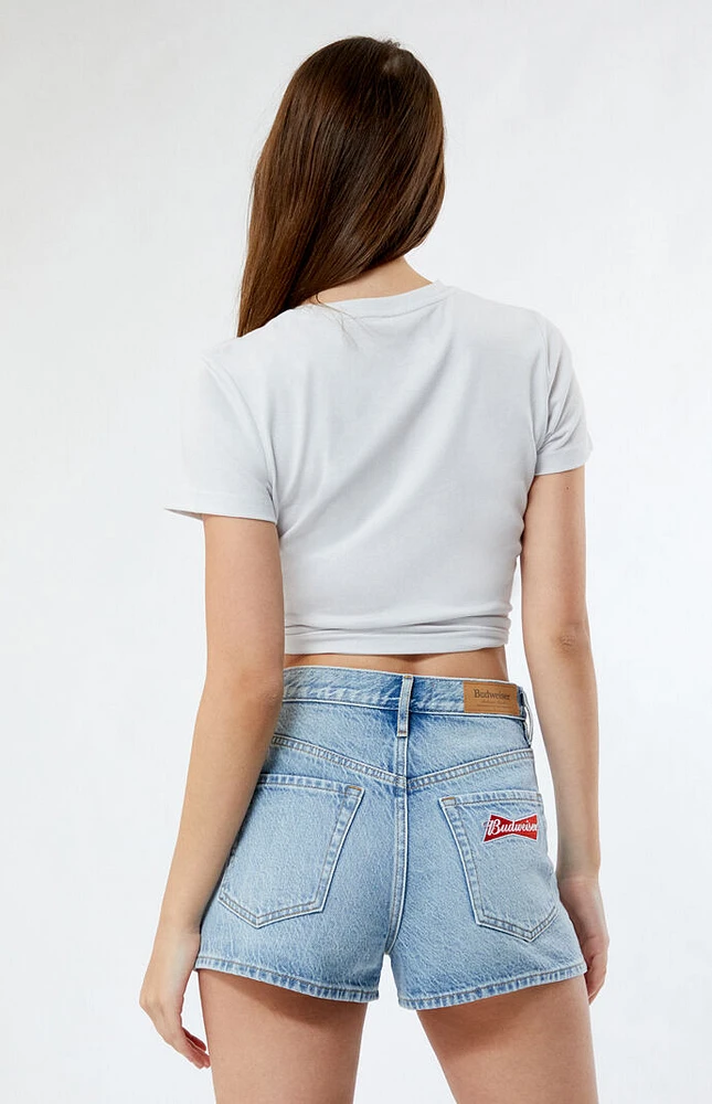 Budweiser By PacSun Medium Blue Hopps Vintage High Waisted