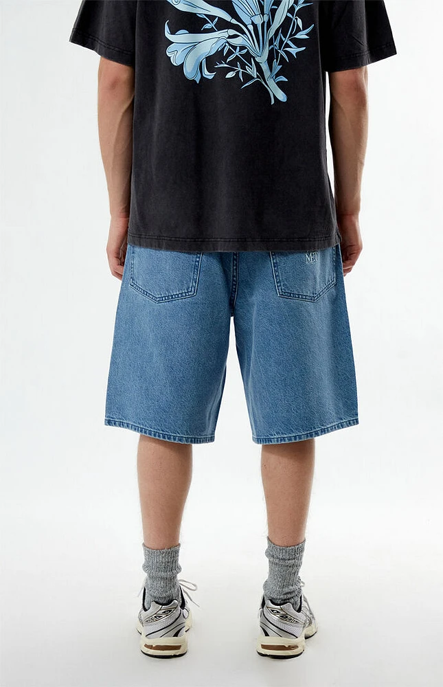 The Met x Pacsun Moon Flask Lily Baggy Denim Shorts | Mission Valley