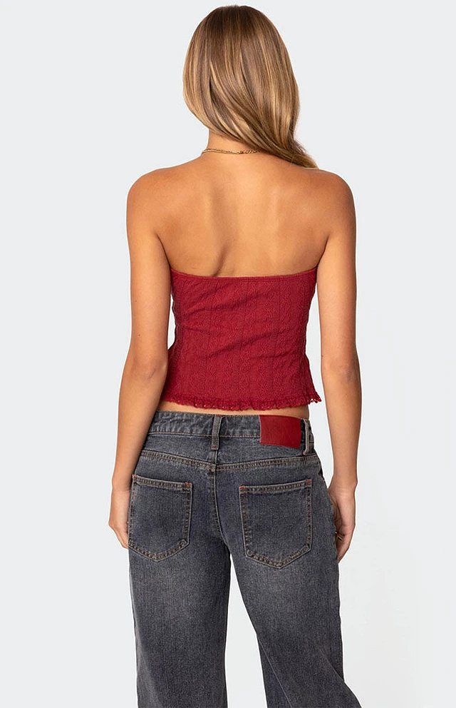 Edikted Lacey Knit Tube Top | Foxvalley Mall