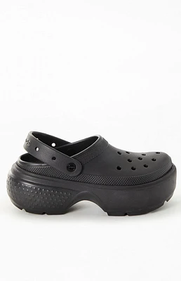 Crocs Stomp High-Shine Platform Clog - Black | MainPlace Mall