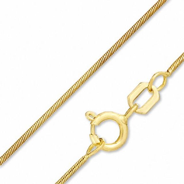 Banter 10K Gold 020 Gauge Round Snake Chain Necklace - 20