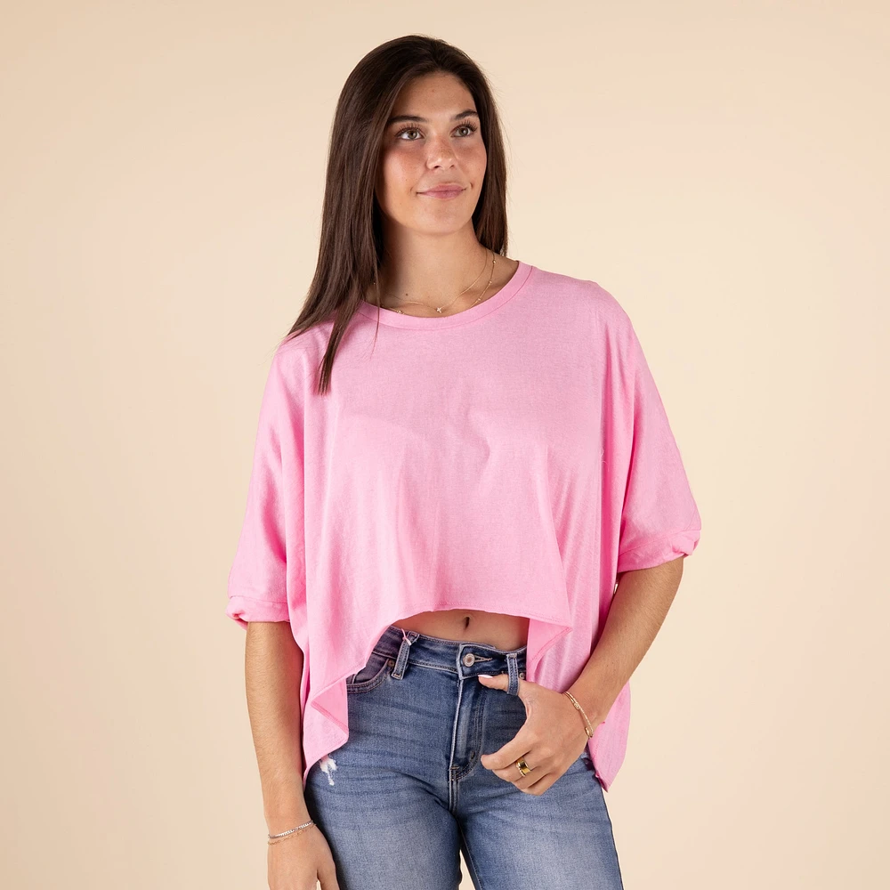 Double Zero HiLo Twist Short Sleeve Top at CoolSprings