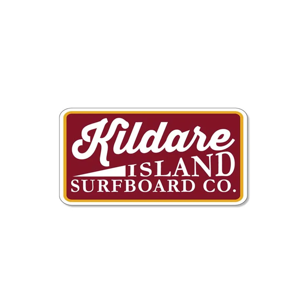 SDS Design Associates 3 Inch Kildare Island Surfboard Co. Decal