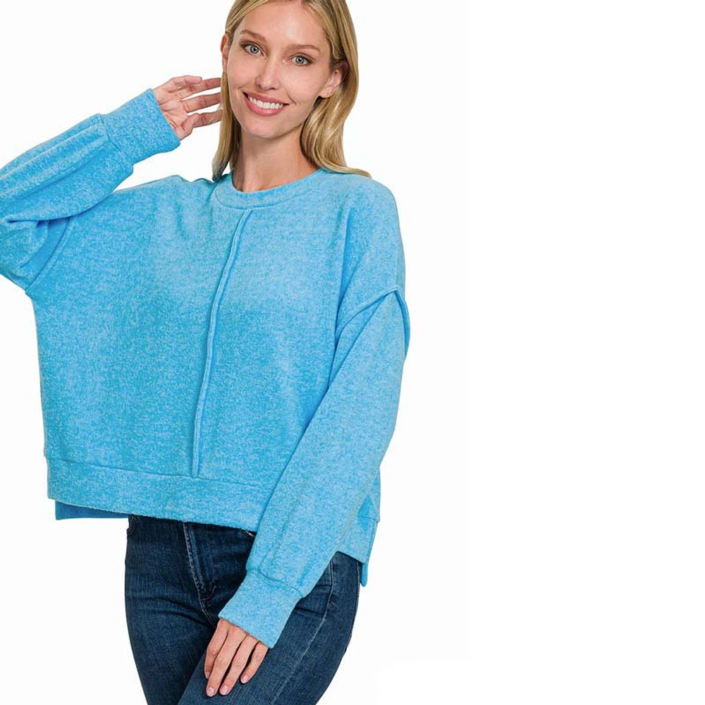 Zenana Front Seam Sweater | CoolSprings Galleria