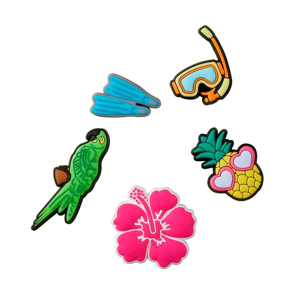 Crocs Tropical Resort Jibbitz 5 Pack Hamilton Place