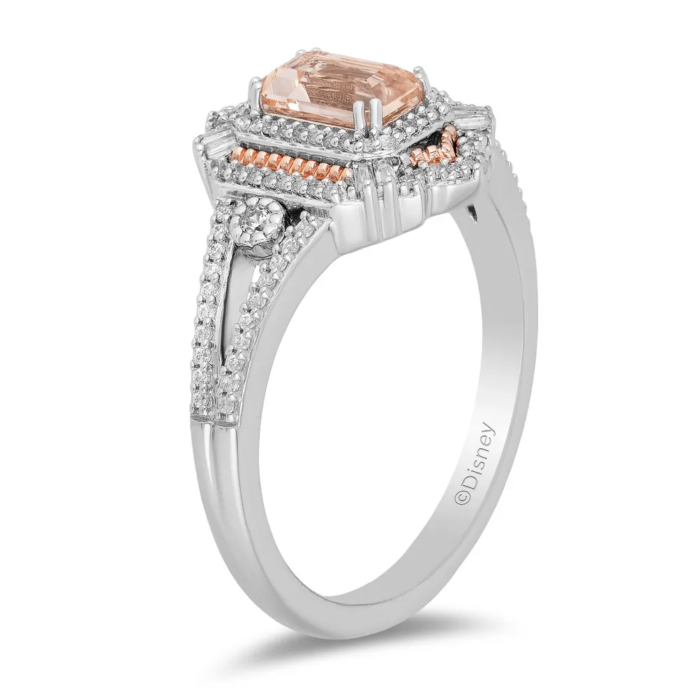 Paris Jewellers Enchanted Disney Aurora Ring with .25 Carat TW of