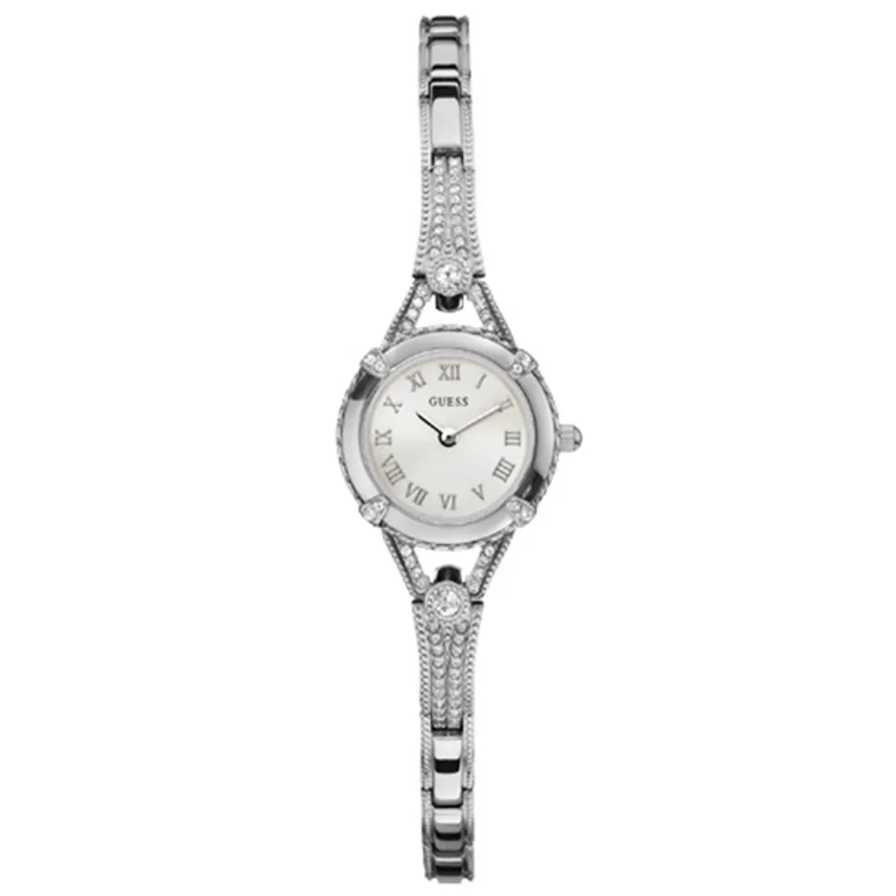 Guess women's stainless sale steel crystal watch