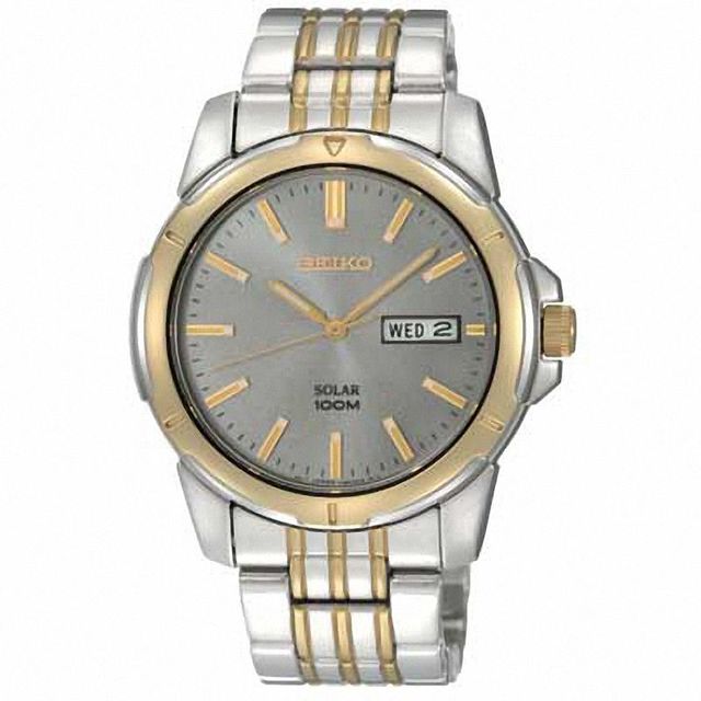 Peoples Jewellers Men s Seiko Solar Watch Model SNE098 Peoples