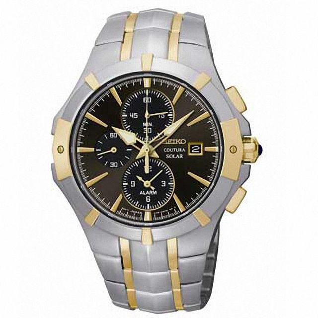 Peoples Men s Seiko Coutura Alarm Chronograph Solar Watch Model