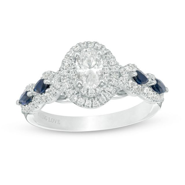 Vera wang deals oval diamond ring