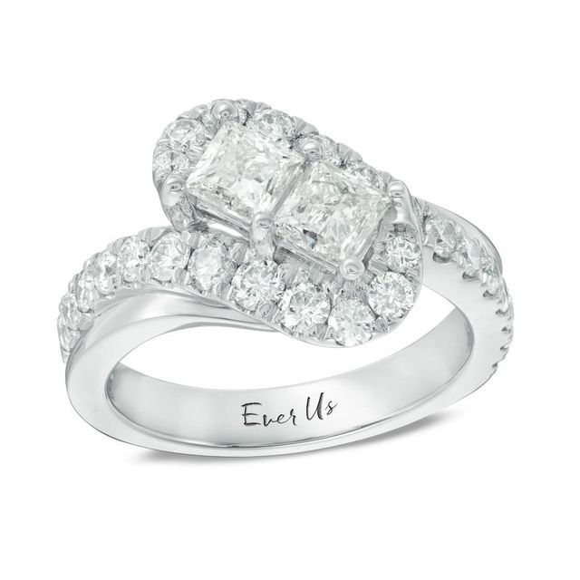 Peoples Ever Us™ 2.05 CT. T.W. Two-Stone Princess-Cut Diamond 