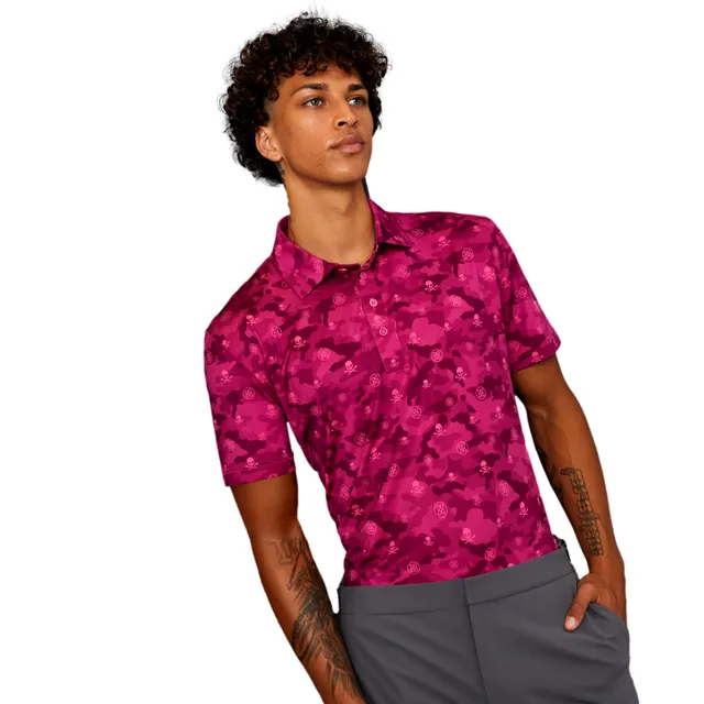 Pink camo hot sale polo shirt
