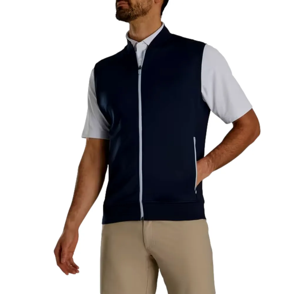 Footjoy full zip knit vest store