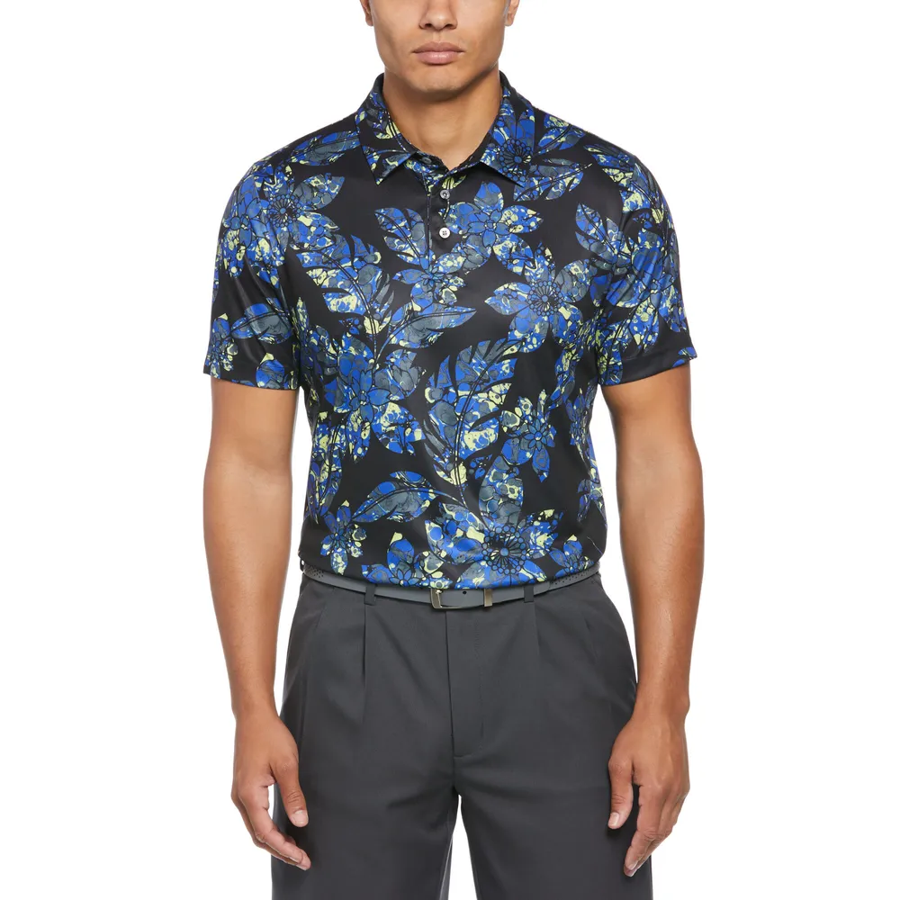 PGA TOUR Apparel Botanical Print Golf Polo Hawthorn Mall