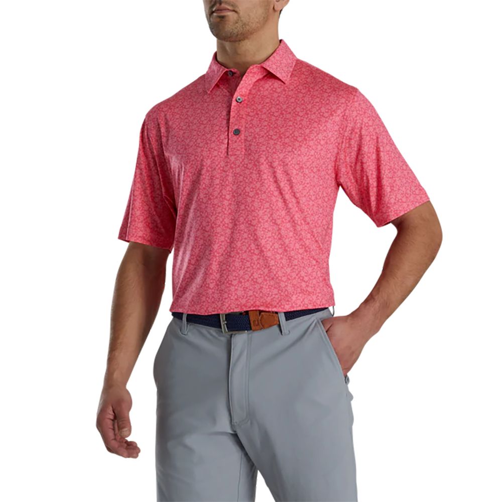 Lisle floral print self collar on sale