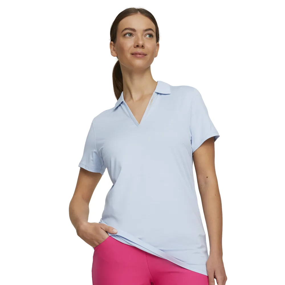 PUMA CLOUDSPUN Coast Heather Short Sleeve Polo Shirt Hawthorn Mall