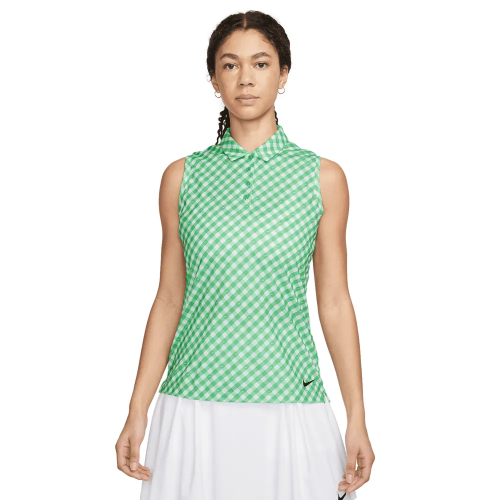 Nike women's sale sleeveless polo shirts
