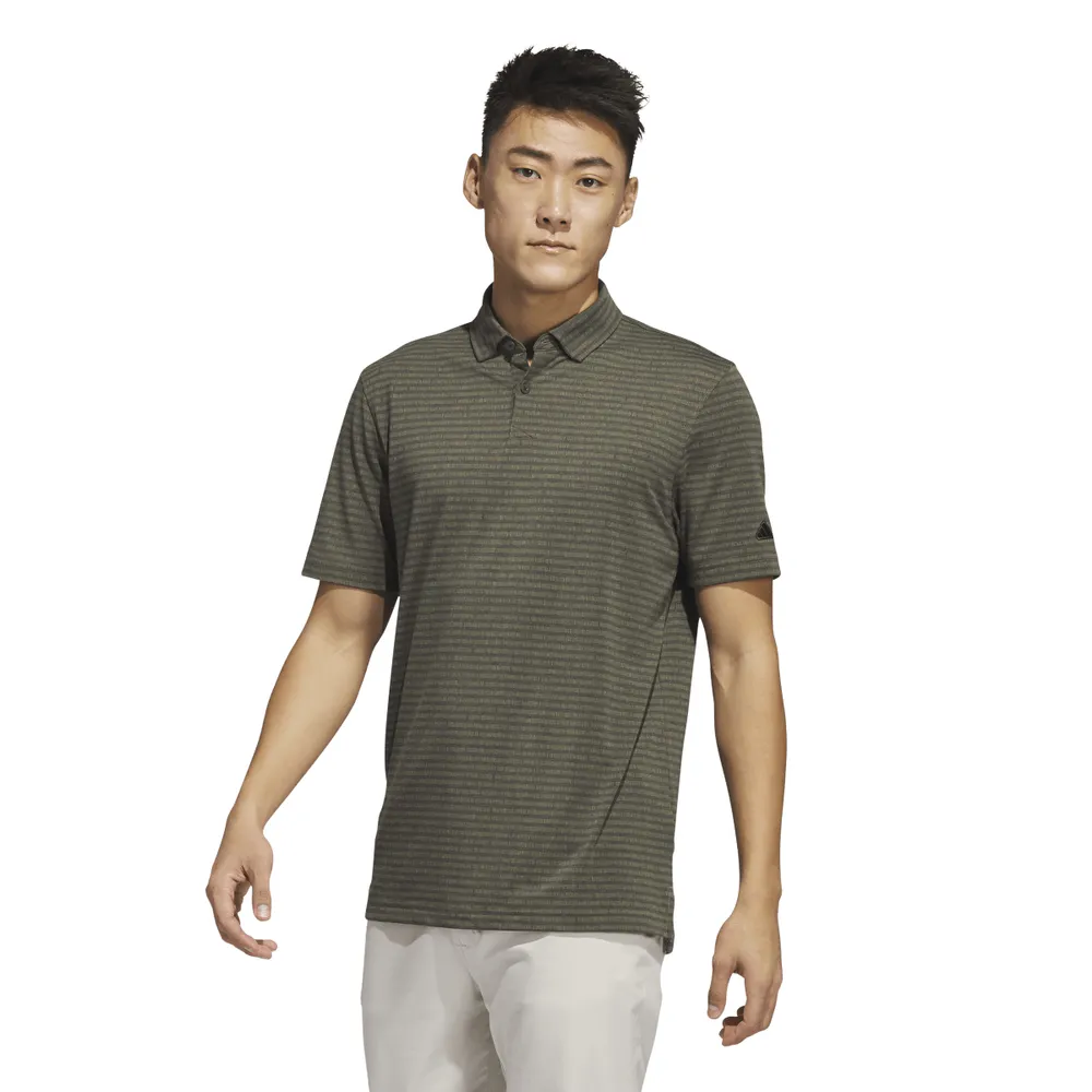 Adidas striped sale golf shirts