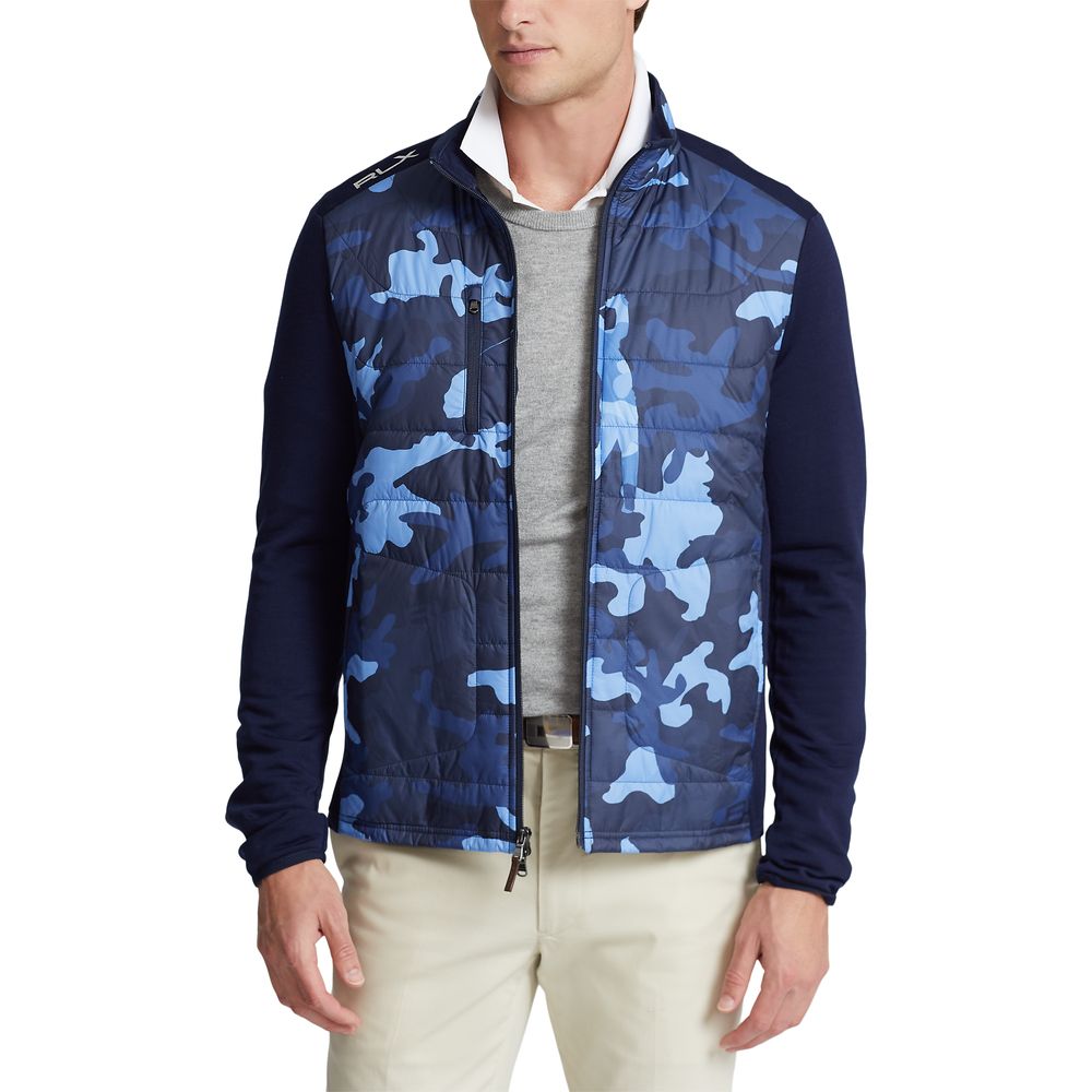 Rlx paneled stretch hotsell terry jacket