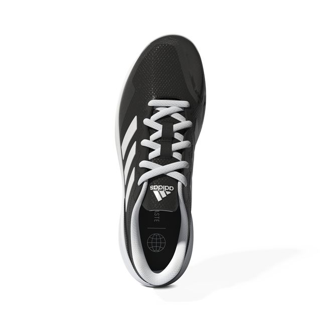 Adidas women's alcor black store and pink running shoes