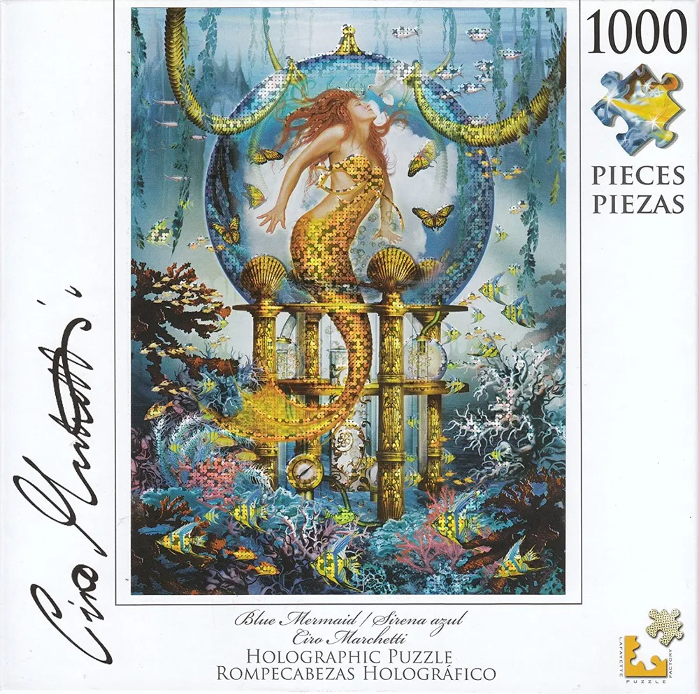 Crazart Holographic Puzzle Ciro Marchetti Blue Mermaid 1000 pc