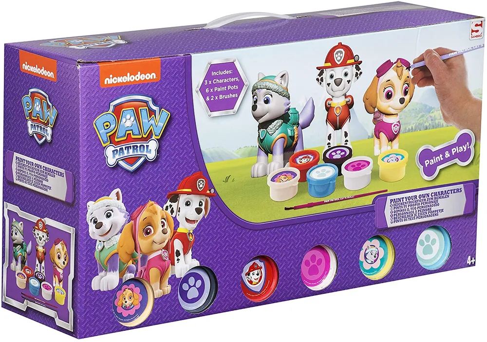 Paw patrol painting store figures