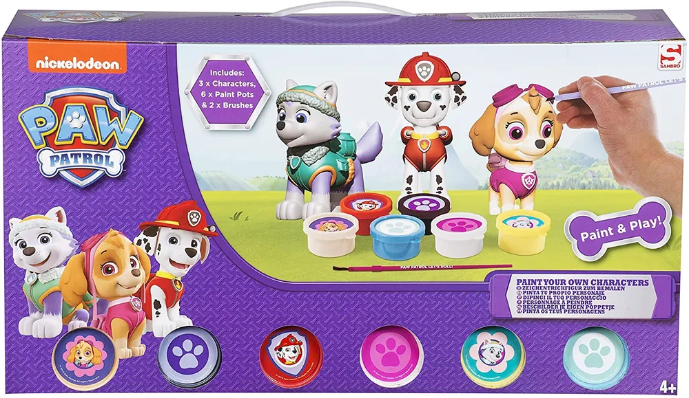 AERO TRADING Paw Patrol Paint Your Own Figures Everest, Skye