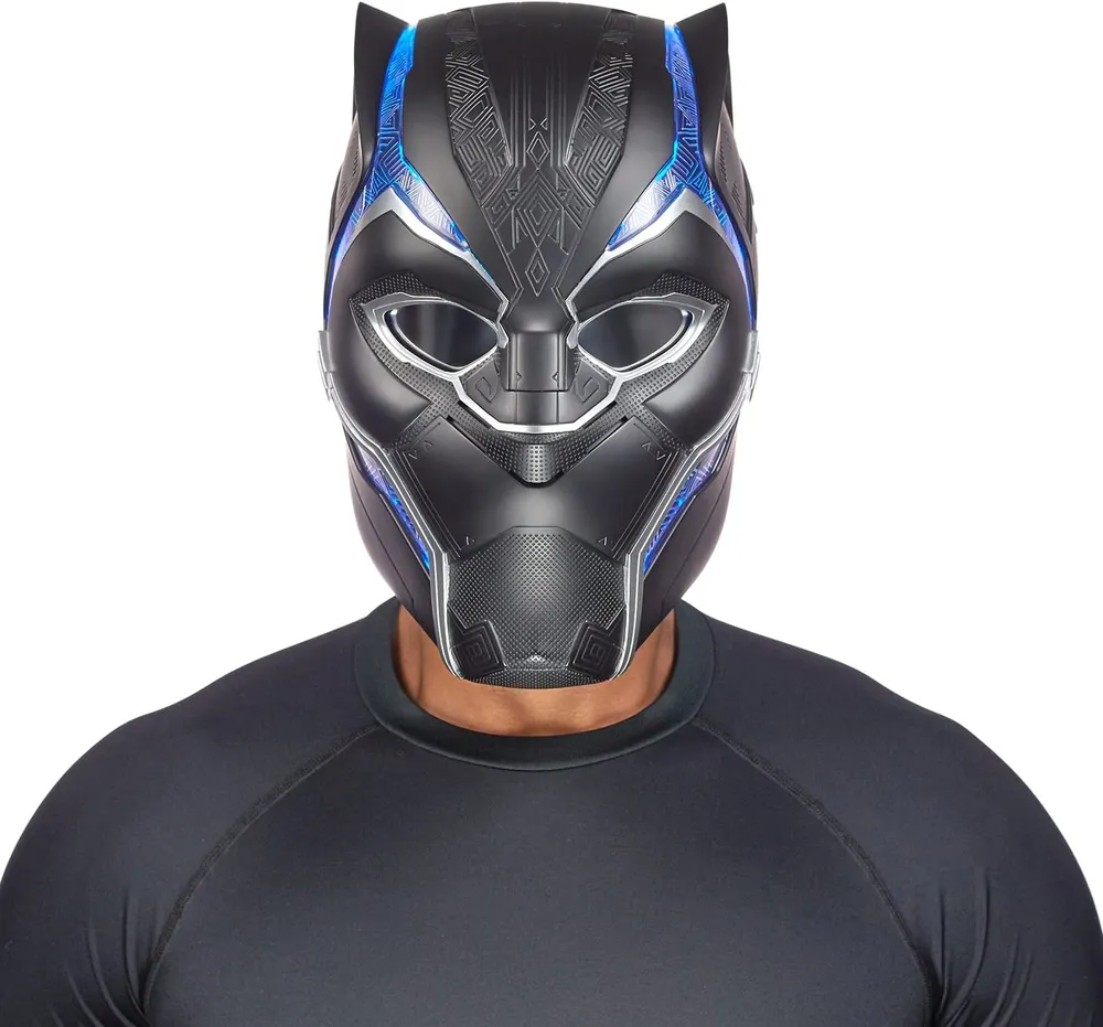 Marvel legends series black panther electronic shop helmet