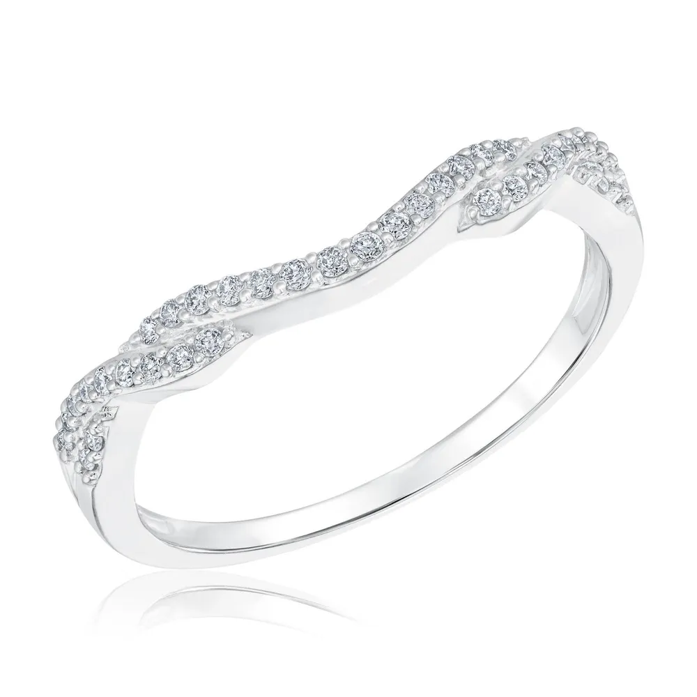 White gold contour wedding band on sale