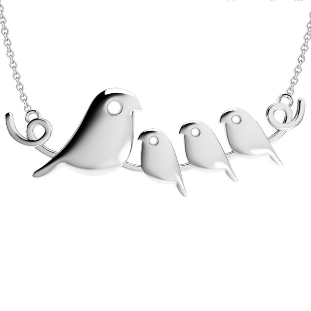 Bird family necklace on sale