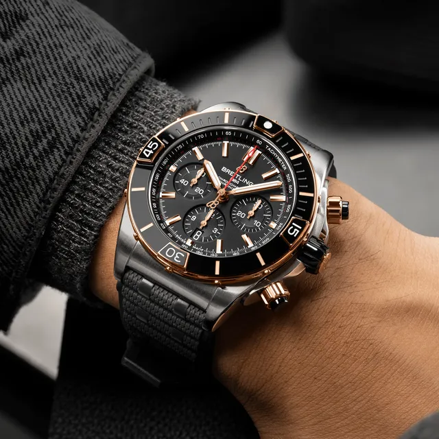 Breitling chronomat sales 44 rubber strap