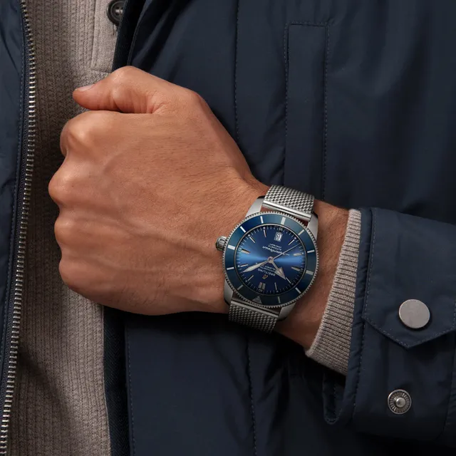 Breitling superocean gun discount blue