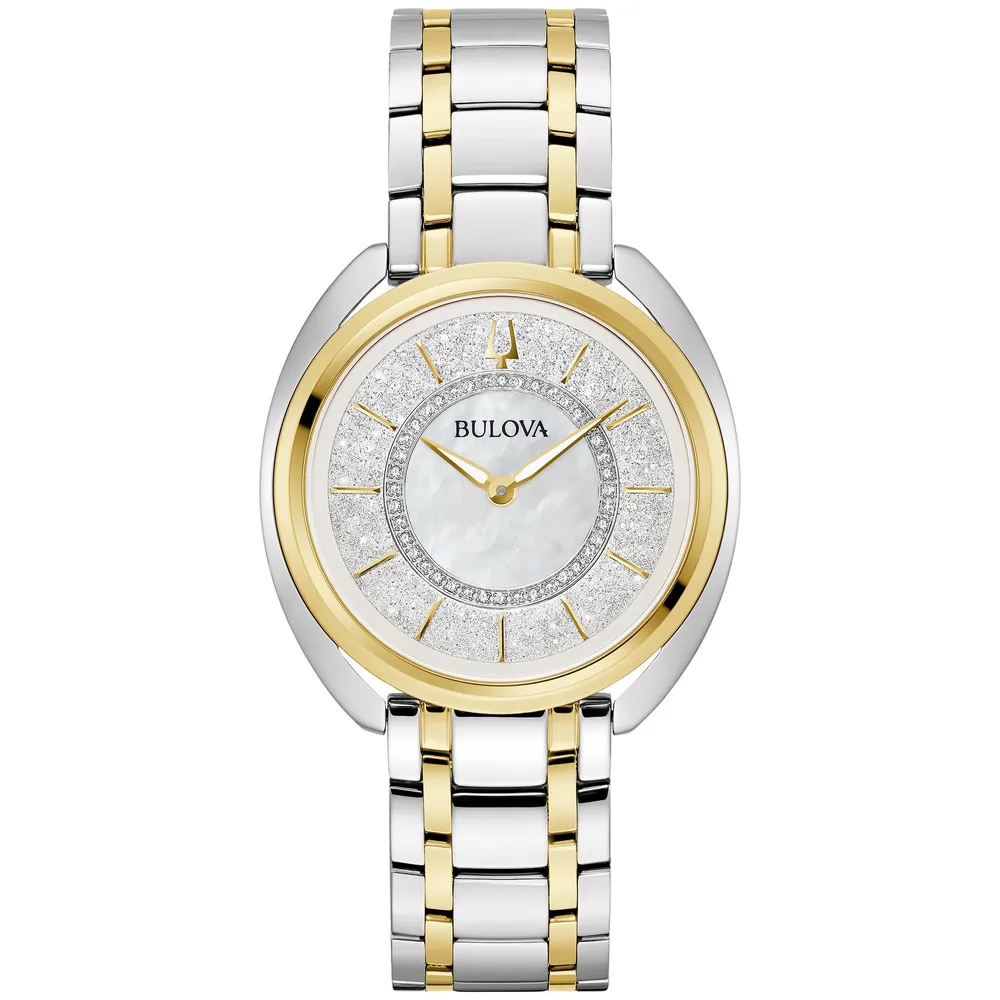 Bulova Duality Diamond Dial and Two Tone Interchangeable Bracelet