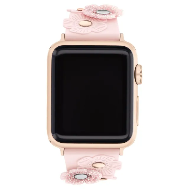 COACH Apple Tea Rose Blush Silicone Interchangeable Watch