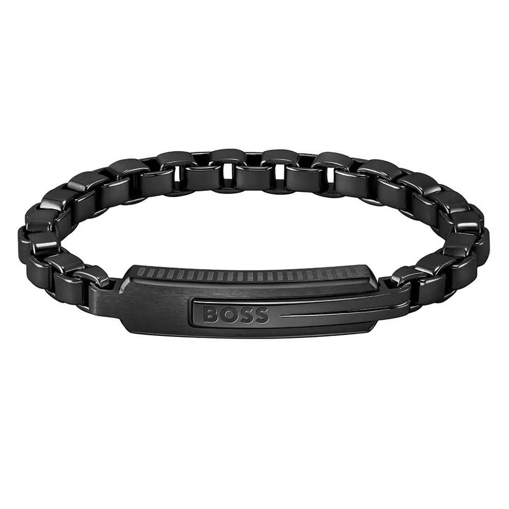 Hugo Boss Orlado Reversible Black Ion Plated Bracelet Men s