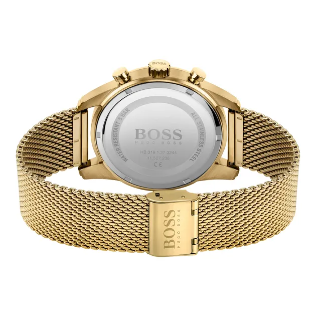 Hugo boss watch store gold and black