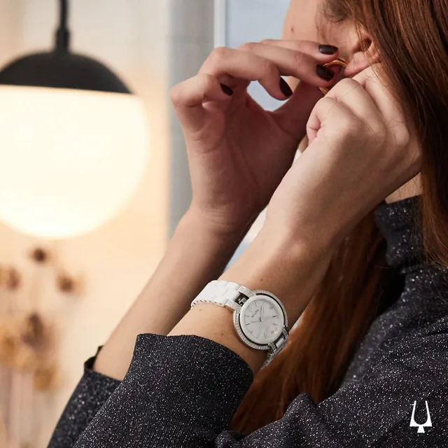 Bulova white sale ceramic watch