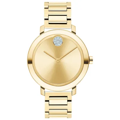 Movado Ladies Movado BOLD Evolution Pale Gold Tone Ion Plated