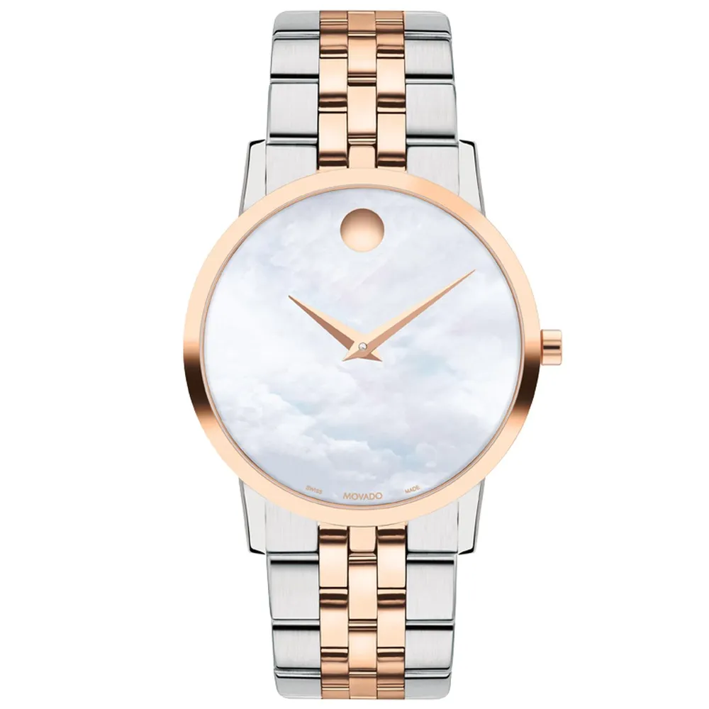 Movado pearl online face watch