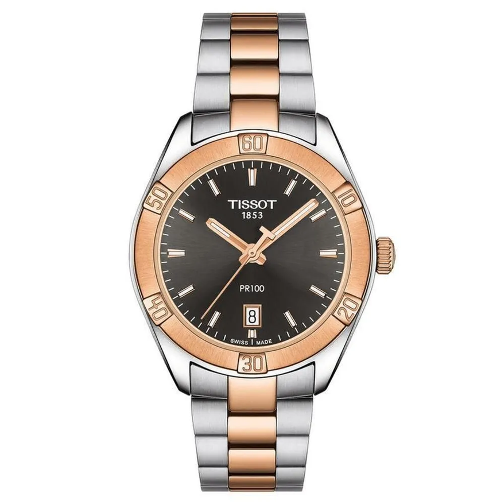 Tissot T-Classic PR 100 Sport Chic Two-Tone Bracelet Watch | 36mm