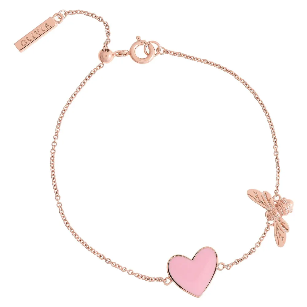 Olivia burton top rainbow bee bracelet