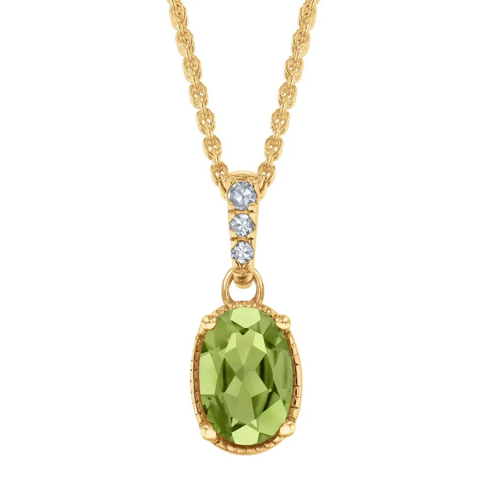 Jared peridot necklace best sale
