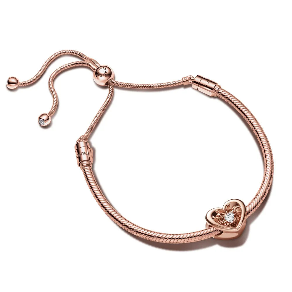 Pandora Radiant Heart Bracelet Gift Set Rose Gold Plated