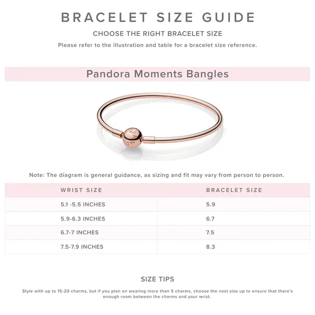 Pandora Smooth Clasp Bracelet Rose Gold Plated Bridge Street