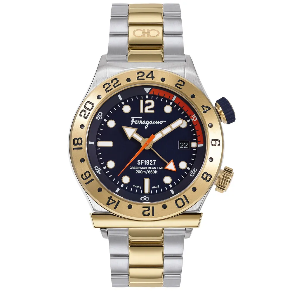 Ferragamo two tone clearance watch